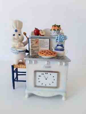 Danbury Mint Time For Pie Clock Limited Edition Pillsbury Doughboy Sculpture