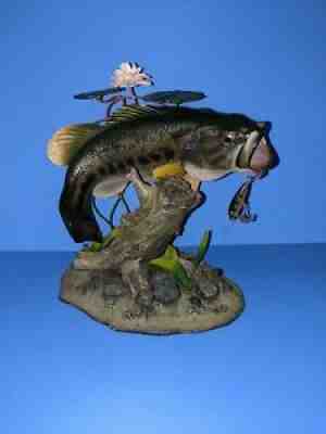 Danbury Mint Backwater Bass Sculpture By George Kruth Largemouth Fish Lure
