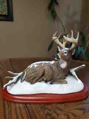 Danbury Mint "WINTER STAG" Sculpture