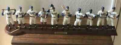 10-Figurine Danbury Mint The 1955 Brooklyn Dodgers Baseball Team Statues