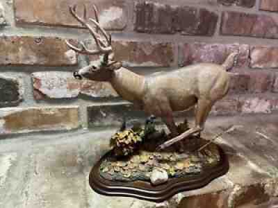 RARE! Danbury Mint ~ QUICK RETREAT Whitetail Deer Sculpture ~ Curtis Christensen
