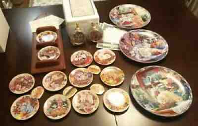 Lot of 36 plates Bradford Exchange Danbury Mint Franklin Mint + season set, xmas