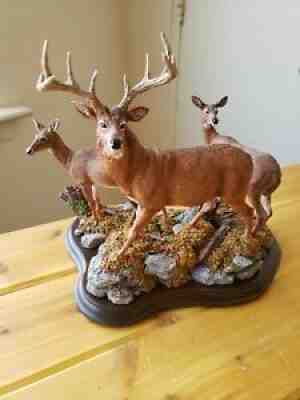 Danbury Mint Deer Figurine Standing Guard