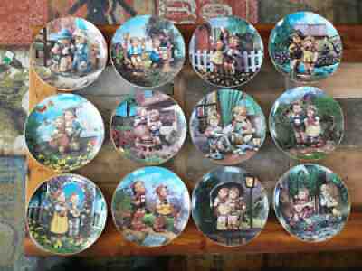 Hummel Little Companions Collector Plates by Danbury Mint full set of 12