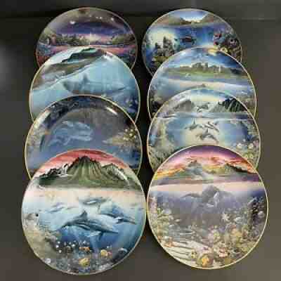 Underwater Paradise Robert Lyn Nelson 8 Piece Collectors Plate Set Danbury Mint