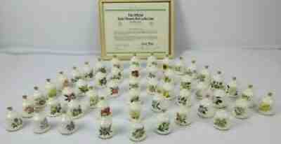 Danbury Mint VTG 50 Official State Flowers Bone China Bell Collection 1978