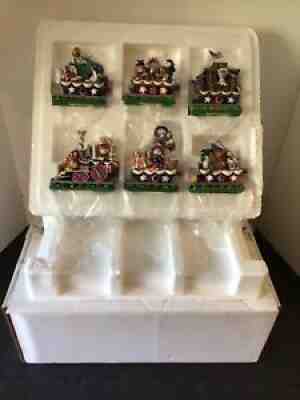DANBURY MINT *STARS & STRIPES CAT EXPRESS* TRAIN 6 Pc RESIN GARY PATTERSON *NEW*