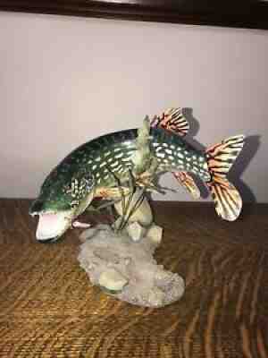 Vintage The Danbury Mint Great Northern Pike Sculpture By George Kruth