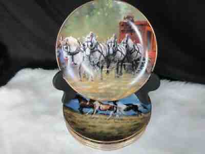 Lot of 6 Danbury Mint Horses For All Seasons Plates July- December Chris Cumming