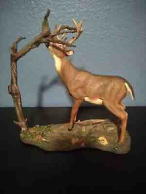 Danbury Mint Whitetail Deer, Leaving His Mark by Curtis Christenson  