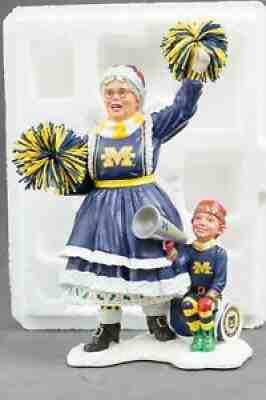 Danbury Mint University of Michigan Mrs. Claus Cheerleader