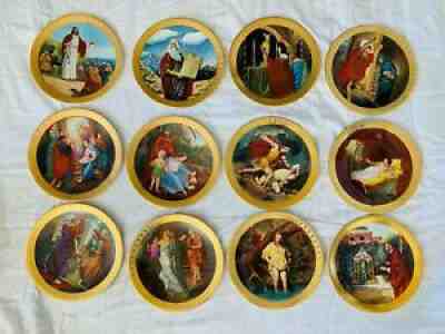 THE DANBURY MINT 10 TEN COMMANDMENTS COMPLETE PLATE COLLECTION OF 12