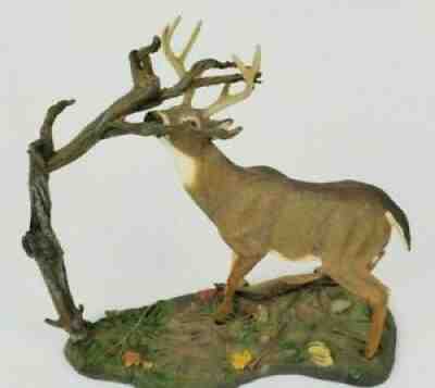Danbury Mint Curtis Christensen LEAVING HIS MARK Majestic Whitetail Collec MINT