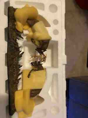 Danbury Mint Buck James Stafford Dueling Bucks Whitetails In the Wilderness