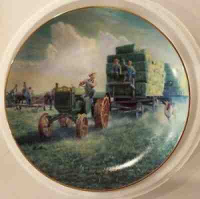 Farmland Memories by Danbury Mint ( 5 plates) John Deere Collector Plates - 8