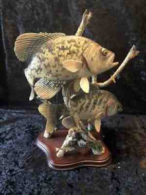 "Underwater Strike" Black Crappie Danbury Mint
