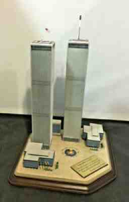 Danbury Mint Twin Towers Commemorative World Trade Center 911 Memorial NYC 9/11