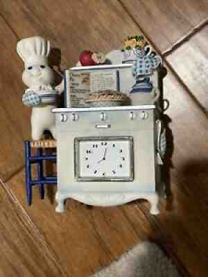 Pillsbury Doughboy â??Time for Pieâ? Clock The Danbury Mint Company Figurine