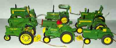 DANBURY MINT JOHN DEERE TRACTOR ORNAMENTS '9 TOTAL'Â  *** PLUS 1***