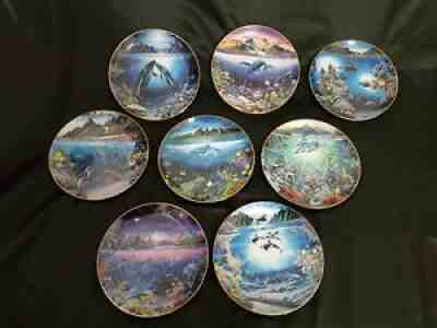 Danbury Mint Underwater Paradise Plates Set of 8 Robert Lyn Nelson.