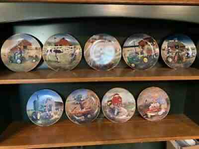 Little Farmhands - Set of 9 Collectable plates