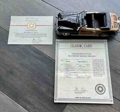 DANBURY MINT 1948 Chrysler Town & Country Convertible Diecast (certified mint)