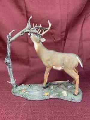 RARE! Danbury Mint ~ LEAVING HIS MARK ~ Deer Curtis Christensen Read DESCR