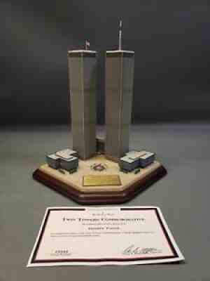The Danbury Mint Twin Tower Statue with COA