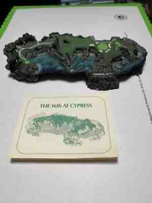 The Danbury Mint The 16th at Cypress, Vintage / Legendary Golf Holes EUC W/ COA!