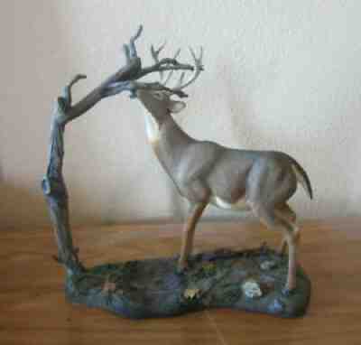 Danbury Mint "LEAVING HIS MARK" ~ Deer Curtis Christensen Chipped - See Descrip.