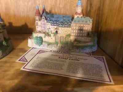Enchanted Castles Of Europe â??Ksiaz Castleâ? Silesia Poland Danbury Mint 1994
