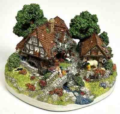 VTG 1994 The Danbury Mint THE OLD MILL Jane Hart Country Village Collection EUC