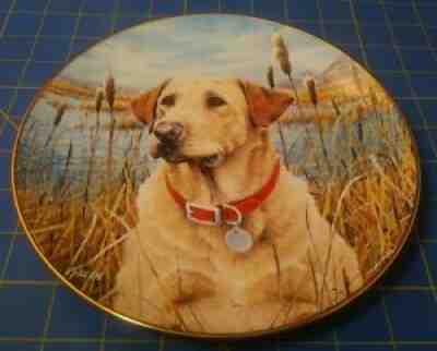 Faithful Companion Jim Killen Labrador Retrievers Danbury Mint Wild Wings Plate.