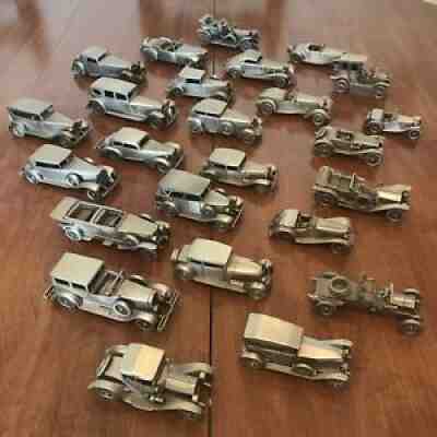 DANBURY MINT PEWTER CAR Set - 25 CLASSIC CARS OF THE WORLD Scale 1:24
