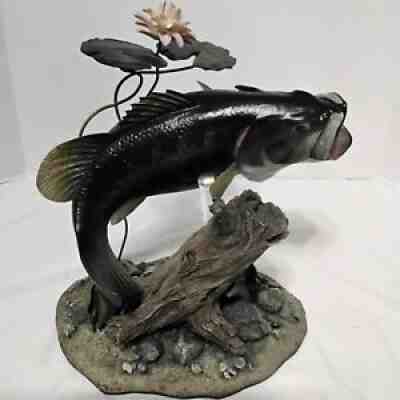 Danbury Mint Backwater Bass Sculpture By George Kruth Largemouth Fish Lure