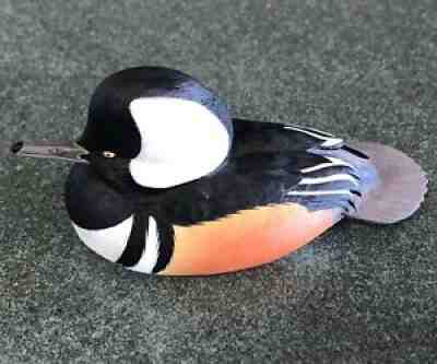 Hooded Merganser Danbury Mint George Kruth North American Ducks Decoy Collection