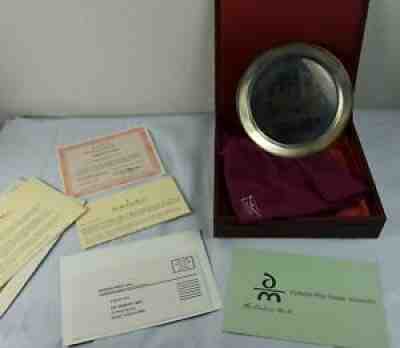 1977 DANBURY MINT WASHINGTON VALLEY FORGE SOLID STERLING SILVER PLATE 7.5 OZ