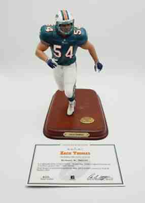 Danbury Mint Zach Thomas Miami Dolphins NFL With Certificate of Ownership