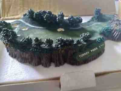 DANBURY MINT LEGENDARY GOLF HOLES THE 7th at TORREY PINES and Sawgrass 17th.