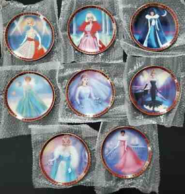 BARBIE DOLL ~DANBURY MINT Plates ~ High Fashion Collection of 8 by Susie Morton