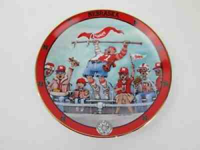 Nebraska Cornhuskers DANBURY MINT Collectors Plate Ultimate Fan Display