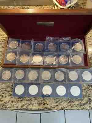 Danbury Mint Life of Jesus 24 Sterling Silver Coin Collection