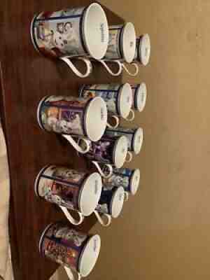 Danbury Mint Pillsbury Doughboy Coffee Mug Cup COMPLETE Twelve Month SET - Lð???K