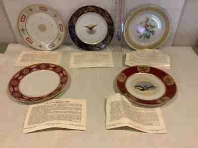 PRESIDENTIAL WHITE HOUSE CHINA COLLECTION SET OF 5 W/ Boxes NEW 1978