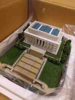 8x10 DANBURY MINT LINCOLN MEMORIAL SCULPTURE STATUE REPLICA w/ BOX COA EXCELLENT