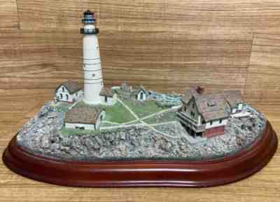 Danbury Mint Lighthouse Diorama Boston Light Large Format EUC ð??ºð?? 