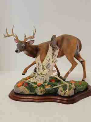 Danbury Mint Nick Bibby One More Step Stag Deer Sculpture Excellent Condition 8A