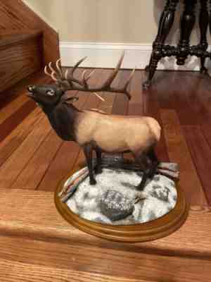 Danbury Mint Winter Call Monarchs of the Wilderness Elk Figurine Bruce Miller