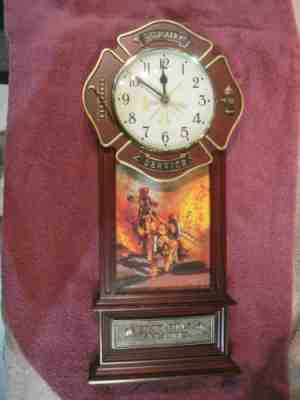 The Firefighters Clock The Danbury Mint