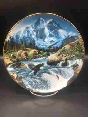 Whitewater Falls-Spirits Of The Wild Collector Plate by Danbury Mint ~
